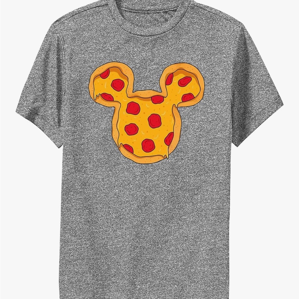 Pacifica Gray T-Shirt with Pizza Mickey Design